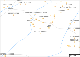 map of Mazra‘eh-ye Senjedī